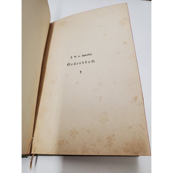 Antique Book Gedenkbuch Castell Toblino by J.V. von Scheffel German 1901 - Picture 5 of 15